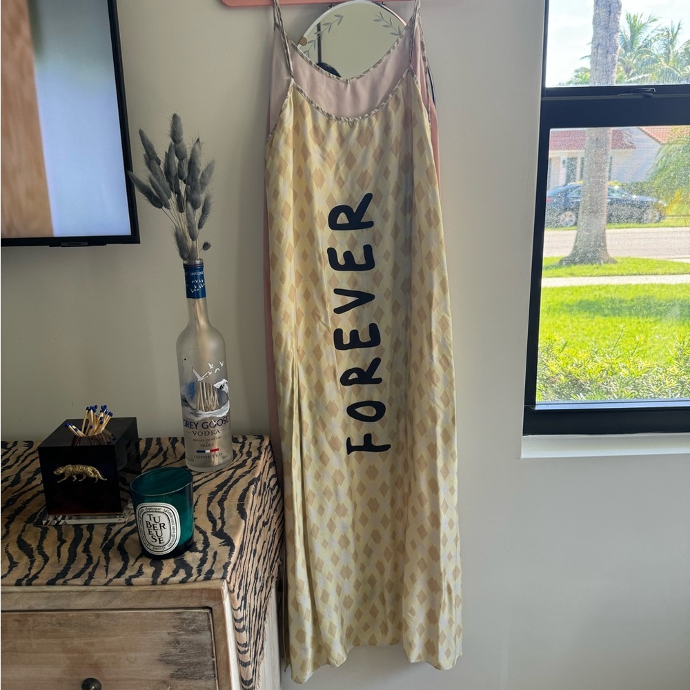 Pink Palm Tree Midi Dress - Picture 10 of 12